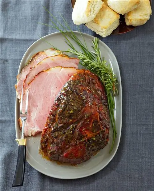 Горчично-розмариновая ветчина