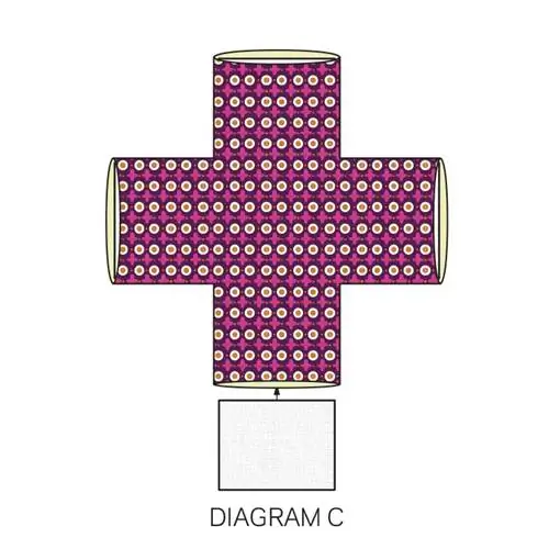 Схема тканевой корзины C