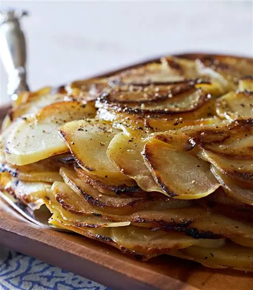 pommes anna жареный картофель блюдо деталь