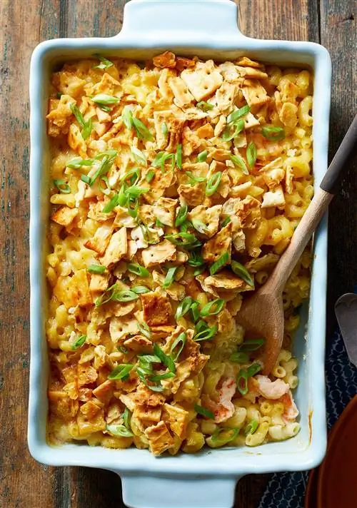 Сырный мак с креветками