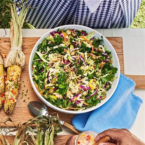 Пахта Herb Slaw стол для пикника белая миска Пахта Herb Slaw стол для пикника белая миска