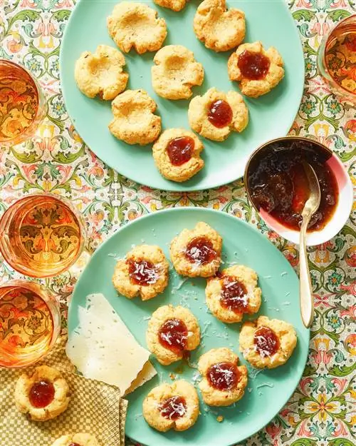 Печенье Manchego Thumbprint с вареньем из инжира