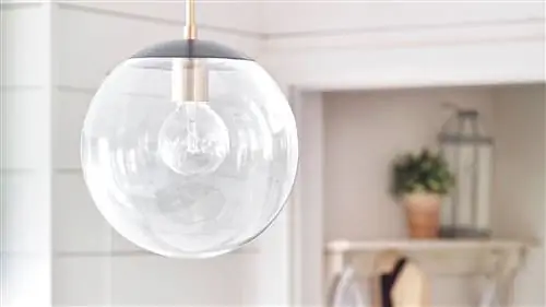 старинный современный кухонный глобус подвесной светильник белый висит