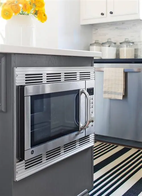 встраиваемая микроволновая печь из нержавеющей стали