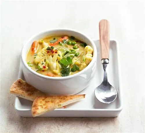 Овощной суп с карри