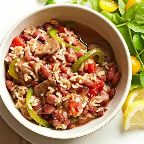 Красная фасоль по-креольски