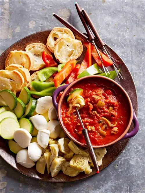 Безглютеновая пицца Высшее фондю