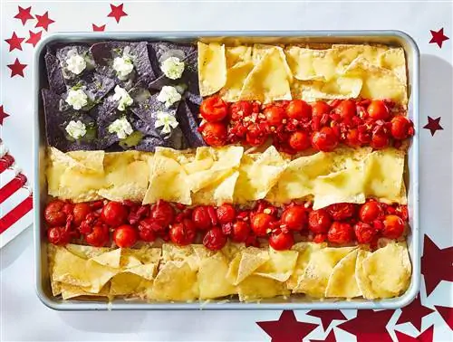 Патриотический лист Pan Flag Nachos