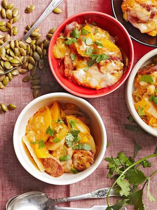 Запеканка из тыквы с орехами и орехами