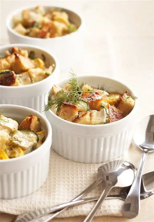 Запеканки из кабачков и бри на завтрак