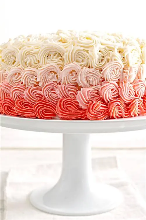 Двухслойный торт из белого шоколада