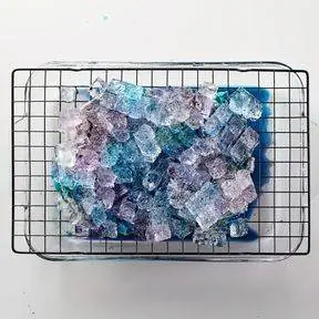 лед с красителем