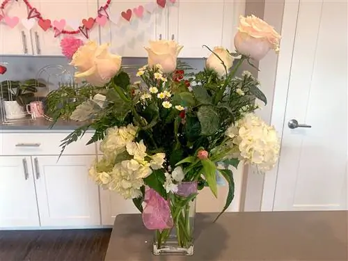 валентинка букет