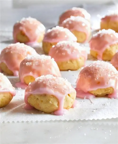 крупный план печенья Pink Grapefruit Sandies
