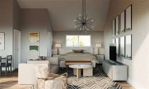 нейтральная спальня в прибрежном стиле