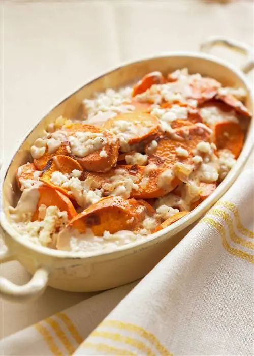 Сладкий картофель с гребешком Chipotle