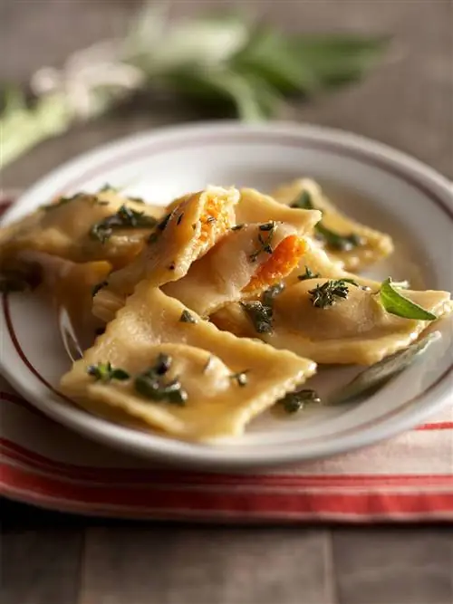 Начинка для равиоли из мускатной тыквы