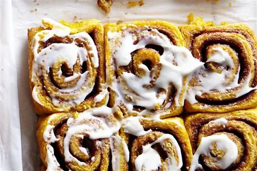 тыквенные булочки с корицей