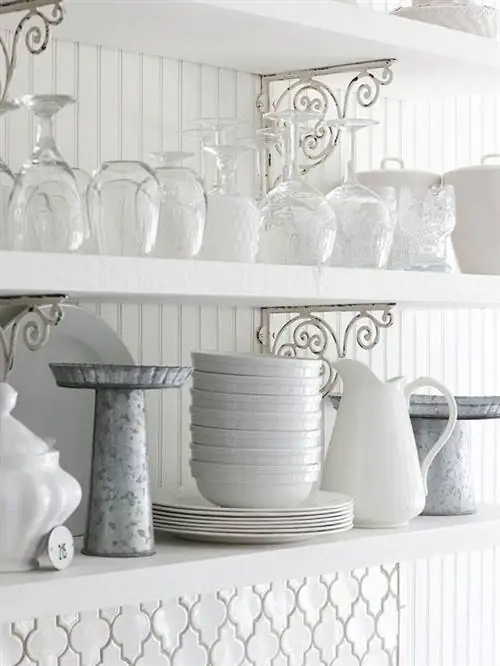 Полки, открытые полки, фартук