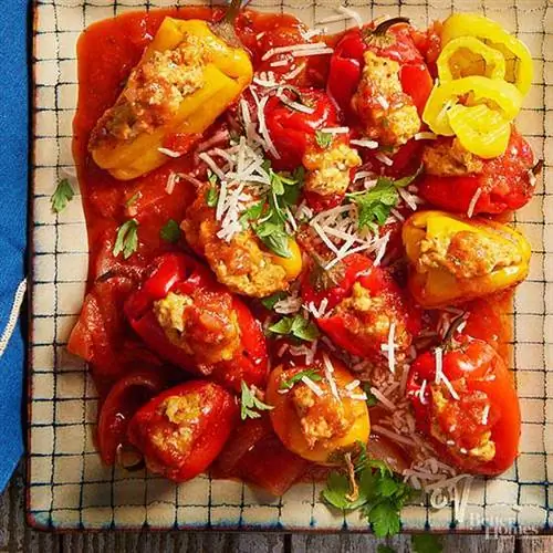 Детские сладкие перцы с каджунской начинкой