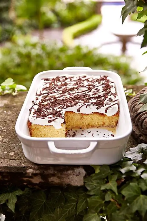 Торт Tres Leches с ванилью