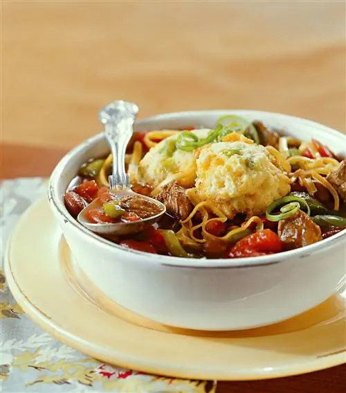 Семейные клецки с чили и кукурузным хлебом