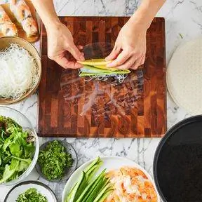 весенние роллы с овощами