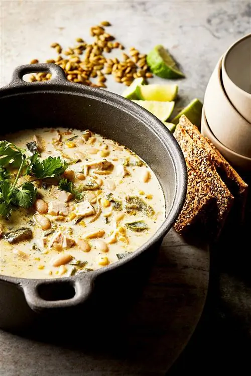 Быстрый или медленный чили из белой курицы