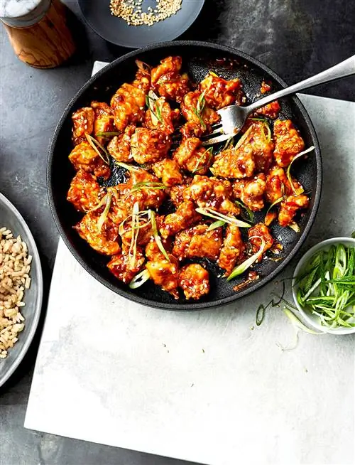 Курица генерала Цо во фритюрнице