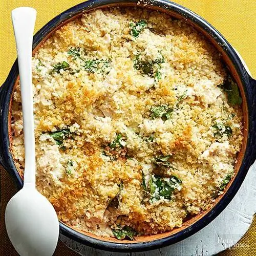Цыпленок Альфредо Цветная капуста Рисовая запеканка
