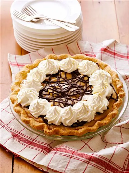 Бананово-ирисковый кремовый пирог