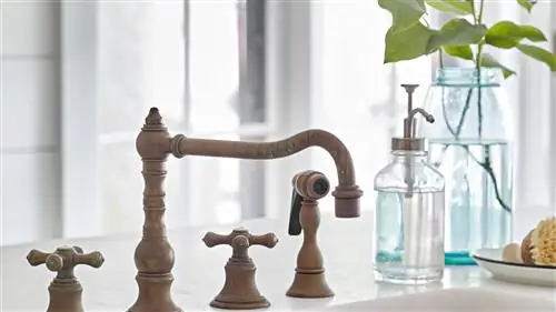 старинные современные кухонные латунные смесители для раковины