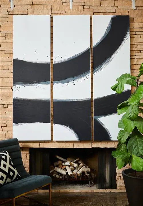 Как сделать минималистский рисунок на стене своими руками за выходные