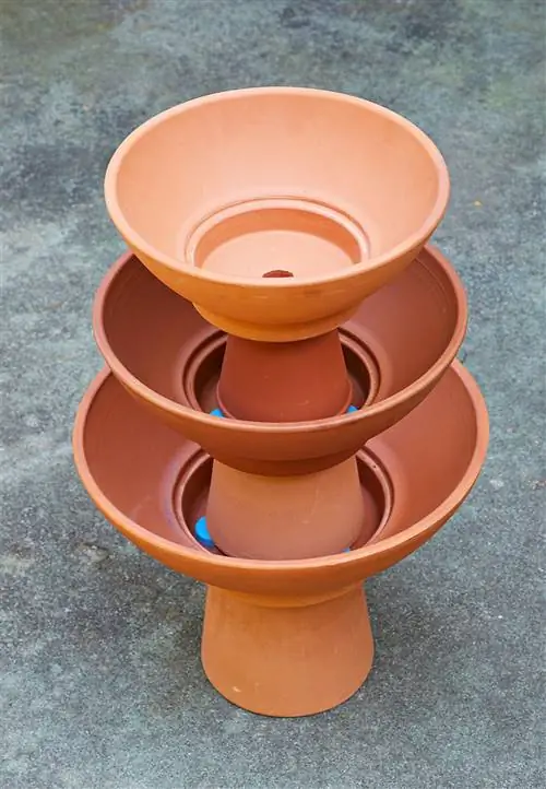 Суккулентная башня, как сделать терракотовые горшки, шаг 1