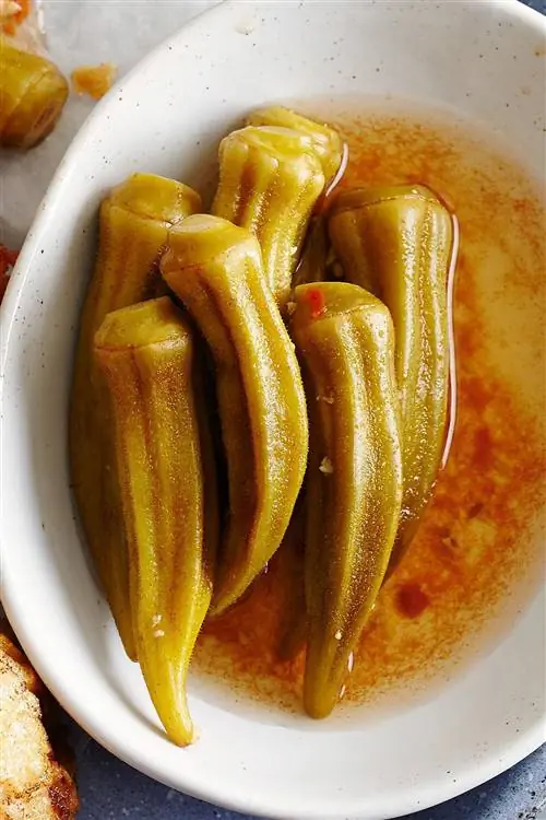 Копченая маринованная бамия
