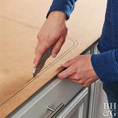 Установка столешницы под мойку Butcher Block