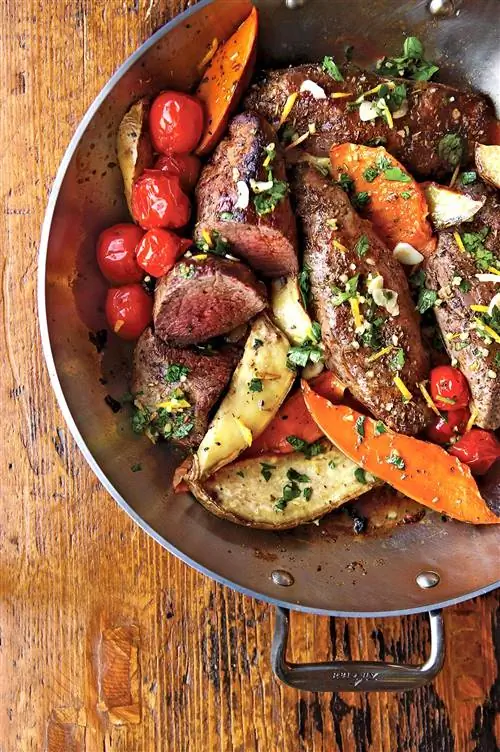 Жаркое из говядины и сладкого картофеля