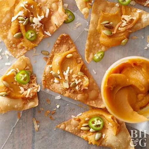 Горячее тайское масло из сладкого картофеля и тыквы