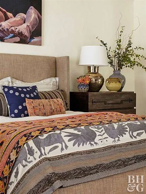 спальня в юго-западном стиле