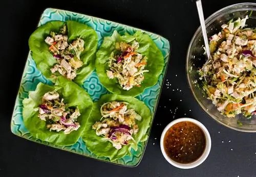 Азиатские обертывания с кунжутным соусом своими руками