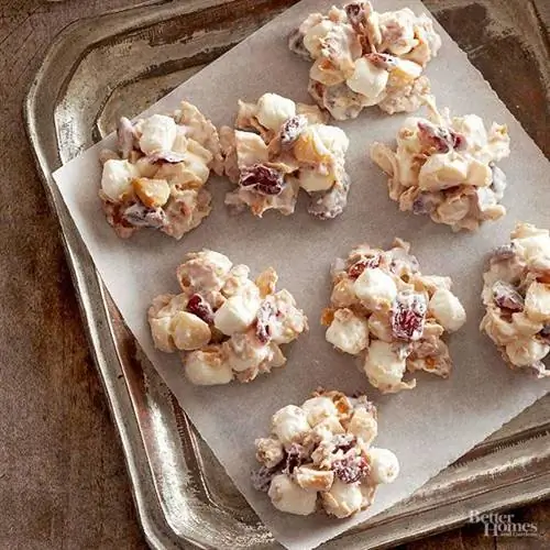 Клюквенно-ванильные хлопья в каплях