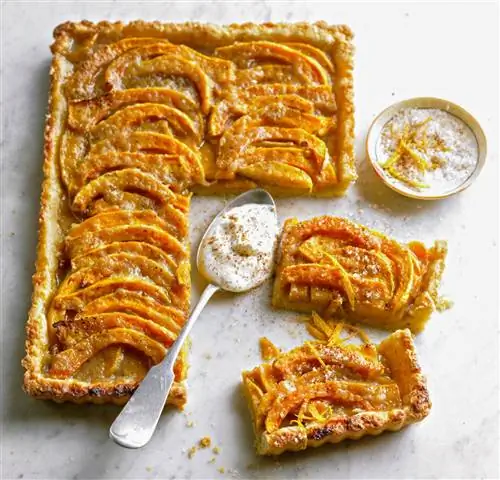 Тарт из тыквы с коричневым сахаром и мускатным орехом