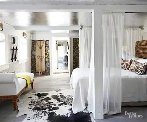 Современная деревенская спальня