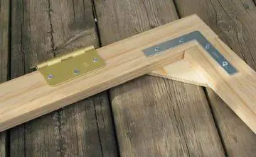 Угол крышки Cold Frame внутри