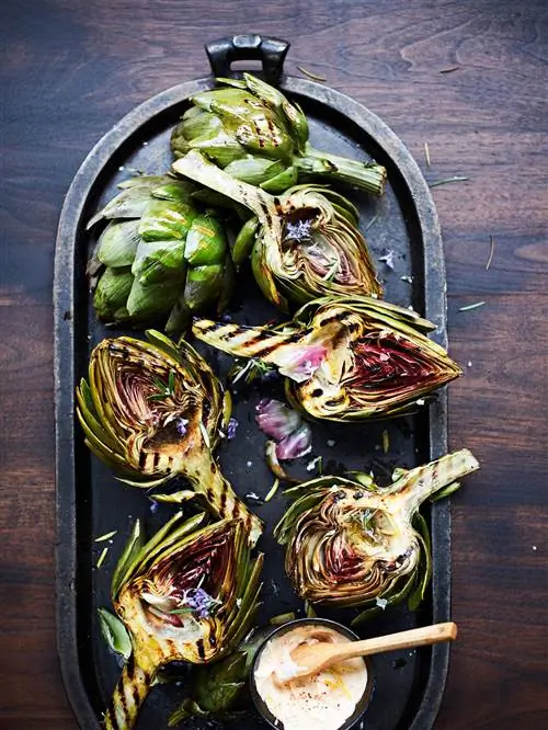 Летние артишоки на гриле