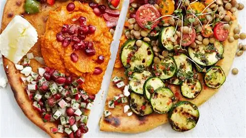 Чесночный салат из чечевицы