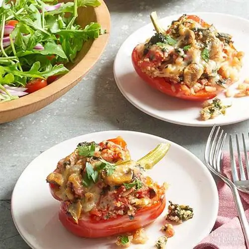 Сладкий перец, фаршированный киноа