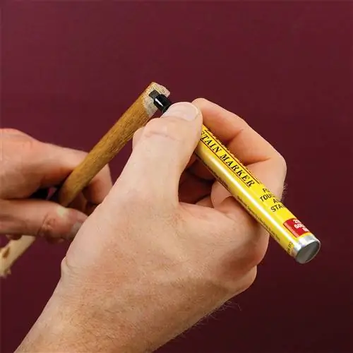 покрыть открытые концы краской