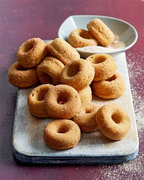 Мини-пончики с корицей и сахаром