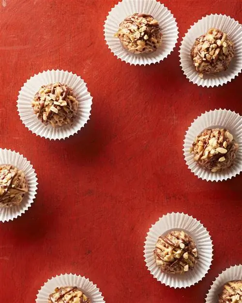 Хрустящие лакомства с шоколадно-арахисовым маслом